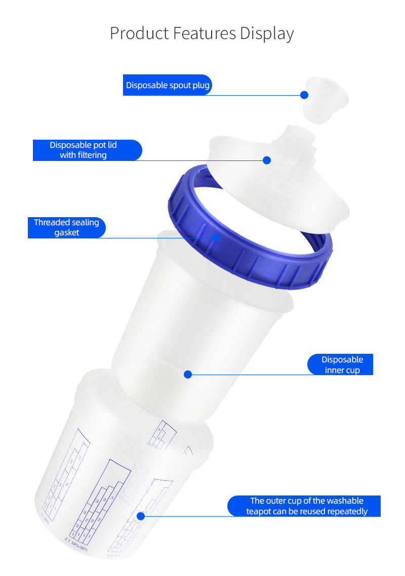 600ml disposable plastic wash free paint sprayer