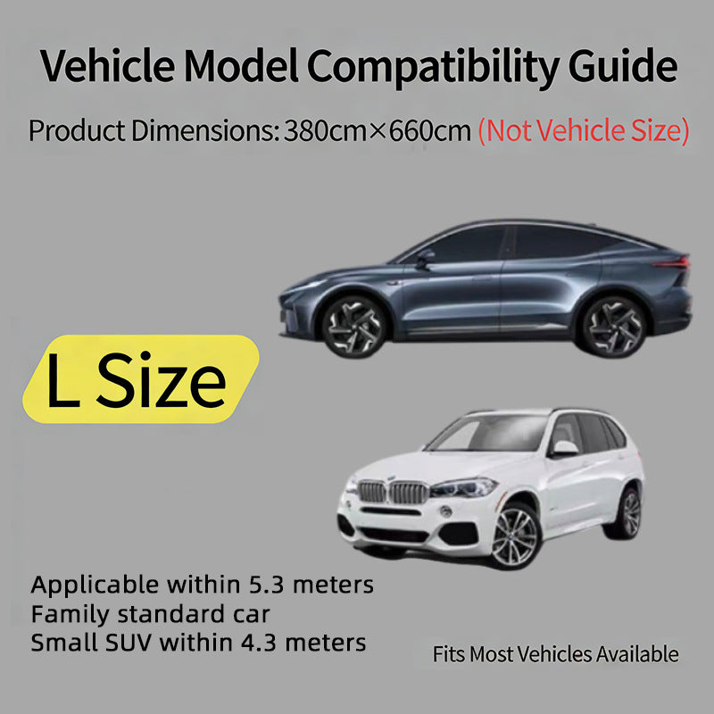 Disposable Car Cover - Universal Sun Rain & Dust Protection, Transparent Thin Full-Cover Auto Body Shield for SUV and Sedan ﻿ ﻿