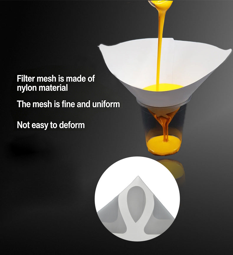 Custom 3D Printed Paint Filter Funnel - Industrial & Automotive Paint Mixing Tool with Filter Paper - Manufacturer for Wholesale