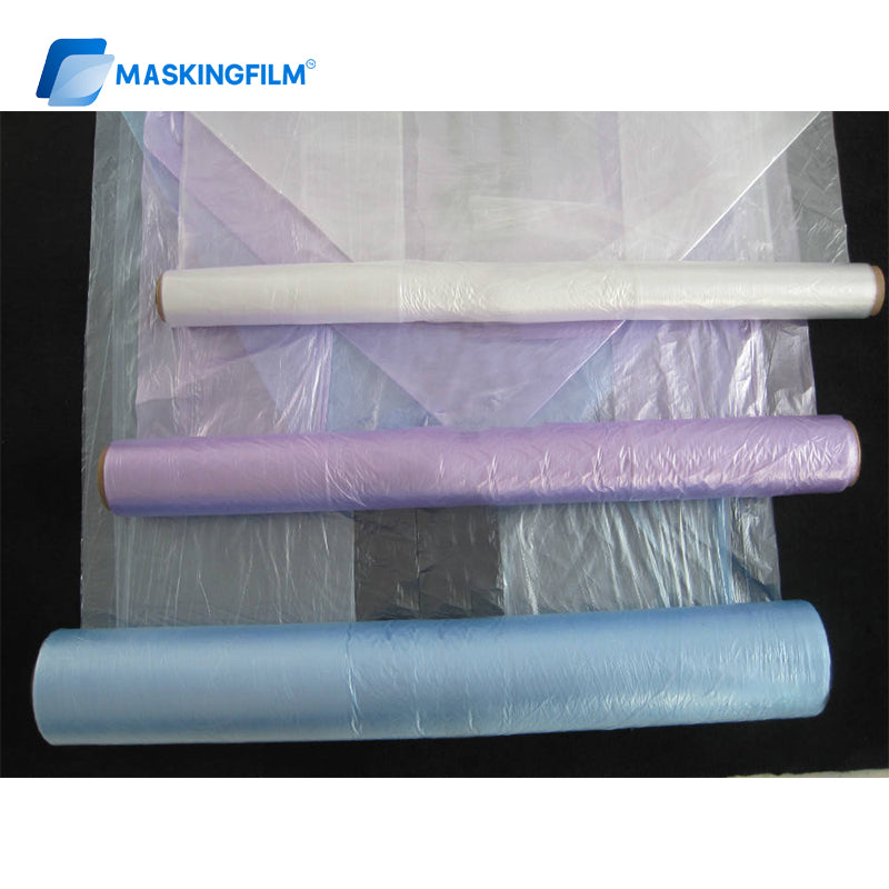 Car Paint Masking Film 4m x 300m | HDPE Plastic Sheeting for Full Vehicle Protection & Spray Painting