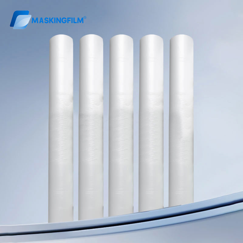 Car Paint Masking Film 3.8m x 100m | Heavy-Duty PE Plastic Sheeting for Auto Spray Painting | Dust-Proof Protection Bulk Rolls