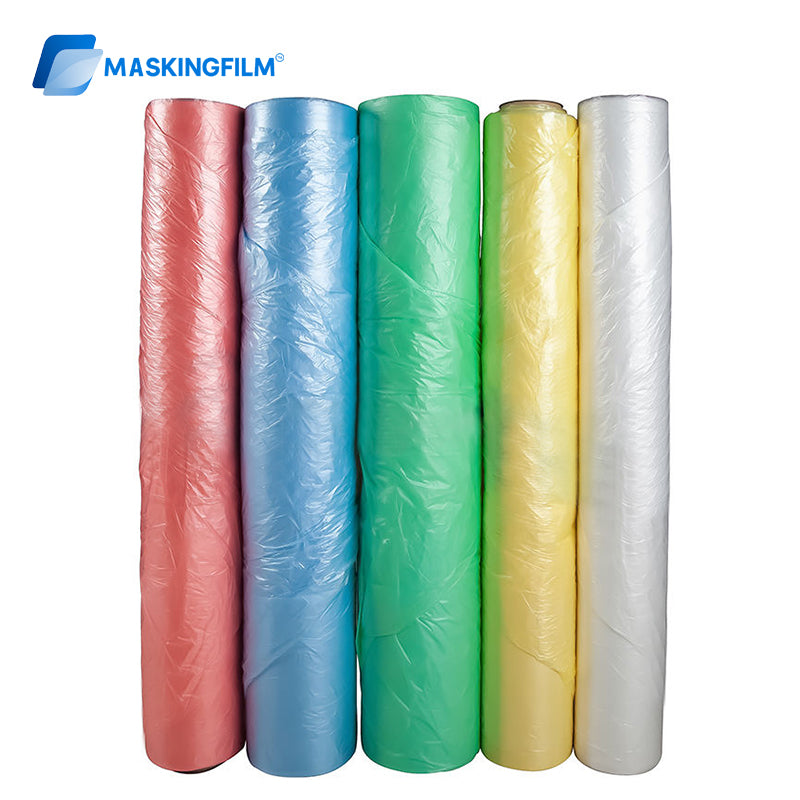Car Paint Masking Film 4m x 300m | HDPE Plastic Sheeting for Full Vehicle Protection & Spray Painting