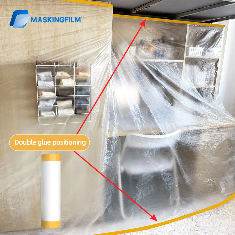 Dust Proof Plastic Film - Furniture & Sofa Cover for Home Renovation and Protection - Multi-Purpose Drop Cloth