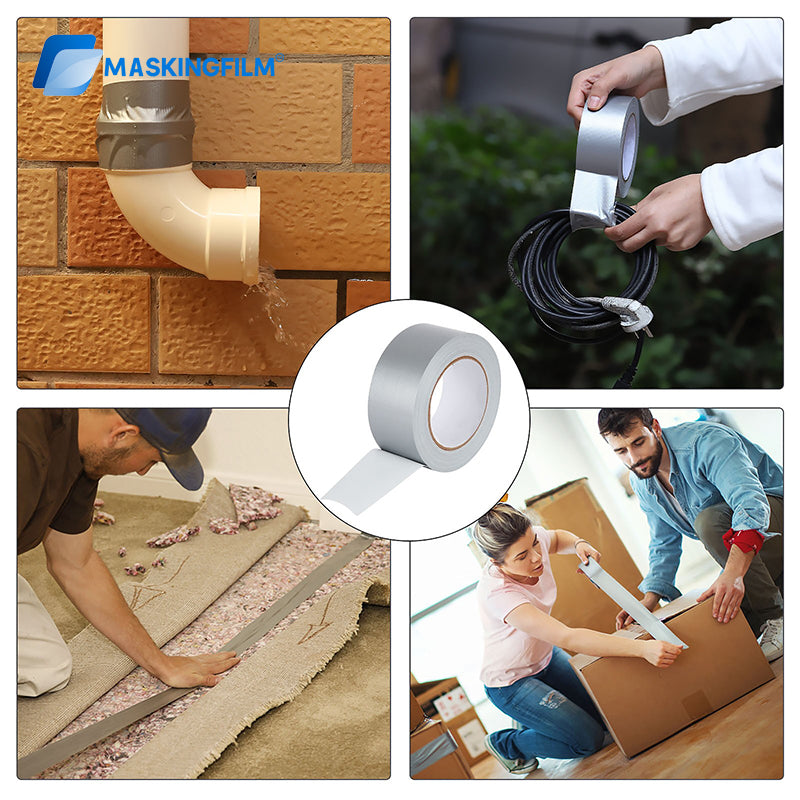 Heavy Duty Duct Tape - High Temperature Resistant & Waterproof, No-Residue Cloth Tape for Floor Protection, Carpet Masking and Industrial Use ﻿ ﻿