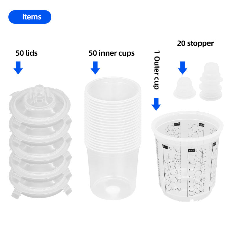 600ml disposable plastic wash free paint sprayer