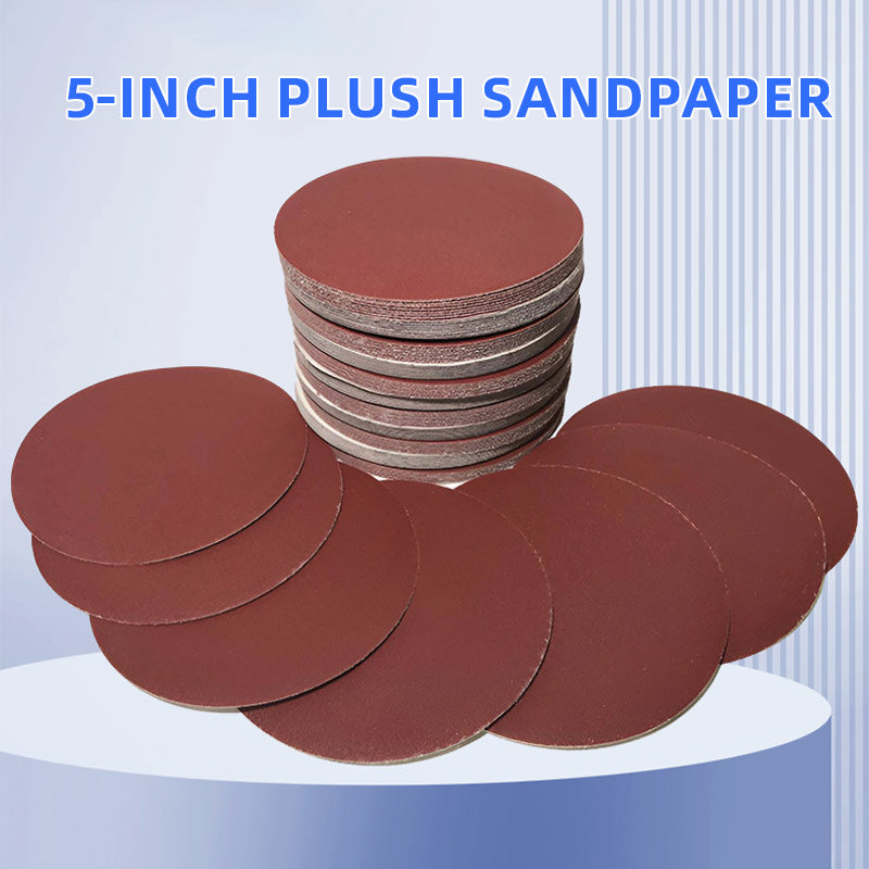 5-inch plush sandpaper Strong polishing and grinding cutting force, easy to use, and convenient to operate