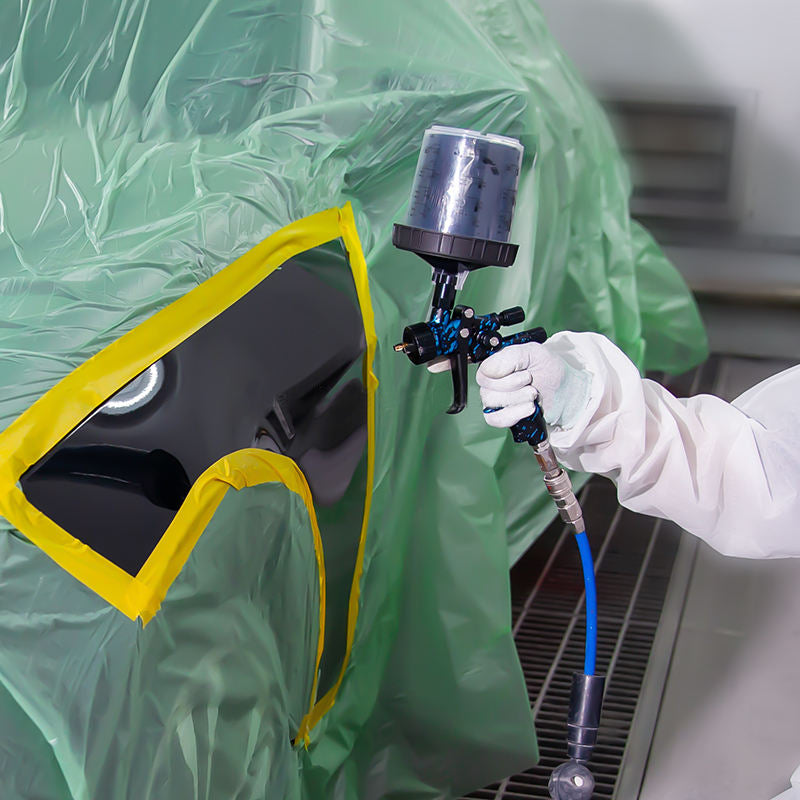 Car Paint Masking Film 4m x 300m | HDPE Plastic Sheeting for Full Vehicle Protection & Spray Painting