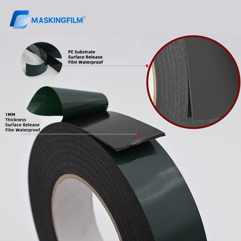 High Tack Foam Double Sided Tape, Waterproof & Heat Resistant for Metal Signs, Nameplates, Automotive Trim and Advertising Mounting, Heavy Duty Adhesive