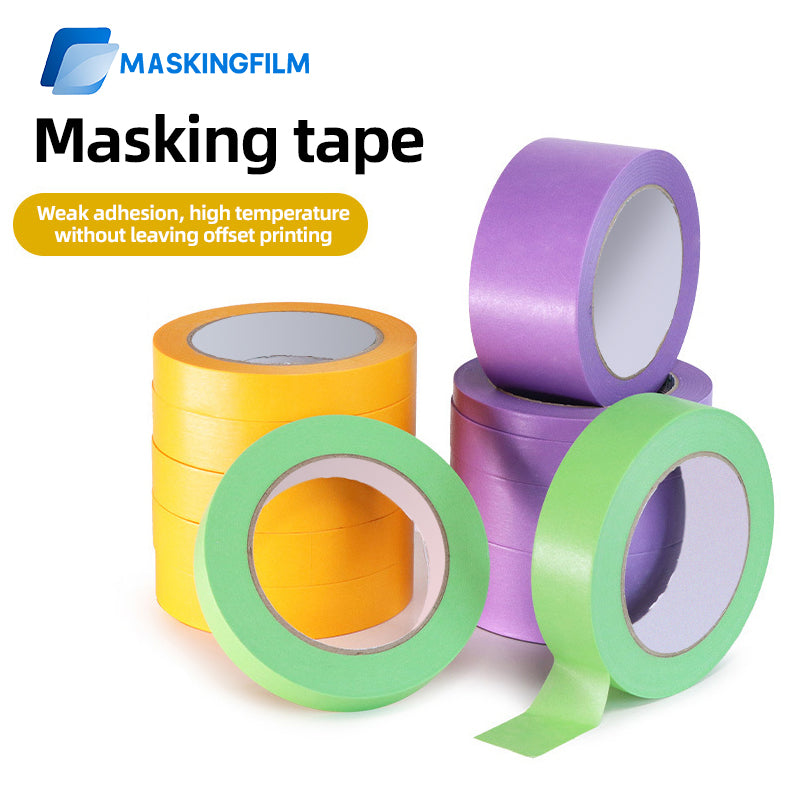 Wholesale strong adhesive and paper tape spray paint masking tape paper beauty seam color separation and paper beauty pattern paper high adhesive tape