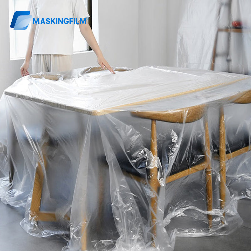 Dust Proof Plastic Film - Furniture & Sofa Cover for Home Renovation and Protection - Multi-Purpose Drop Cloth