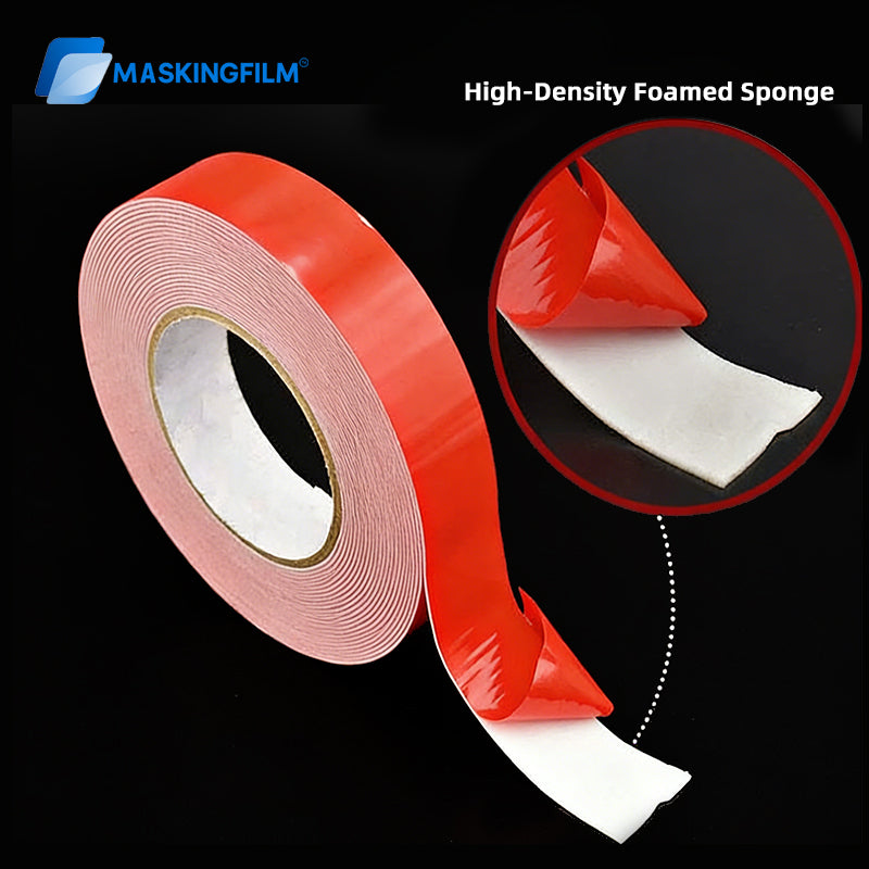 High Tack Foam Double Sided Tape, Waterproof & Heat Resistant for Metal Signs, Nameplates, Automotive Trim and Advertising Mounting, Heavy Duty Adhesive