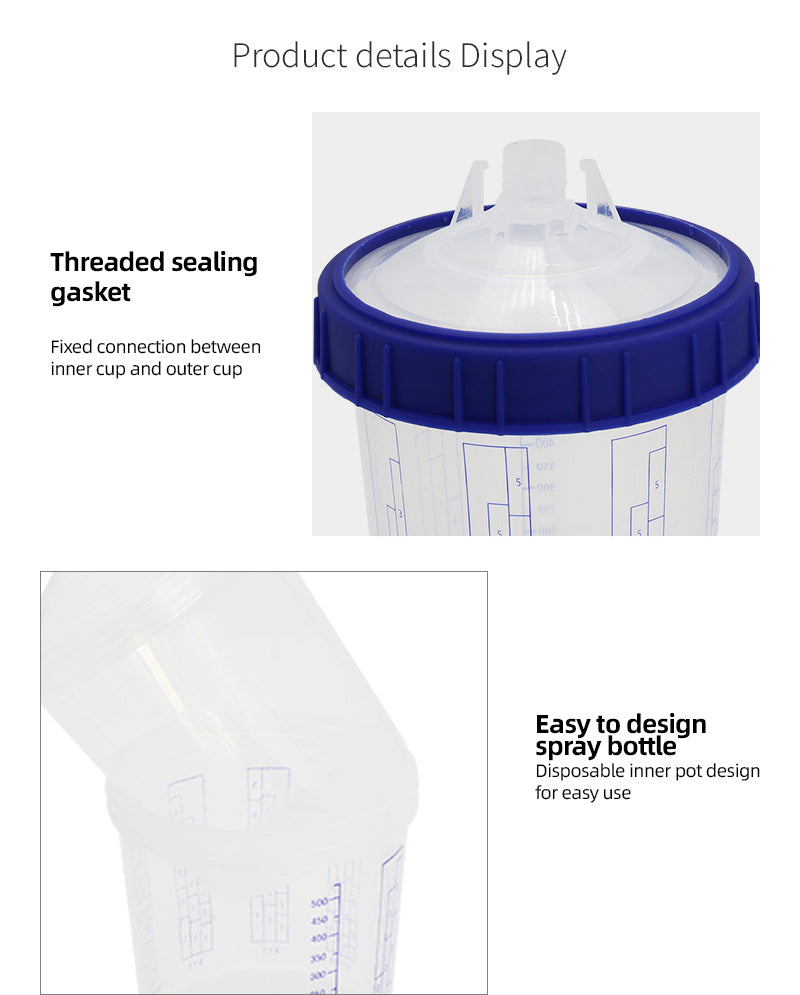 600ml disposable plastic wash free paint sprayer