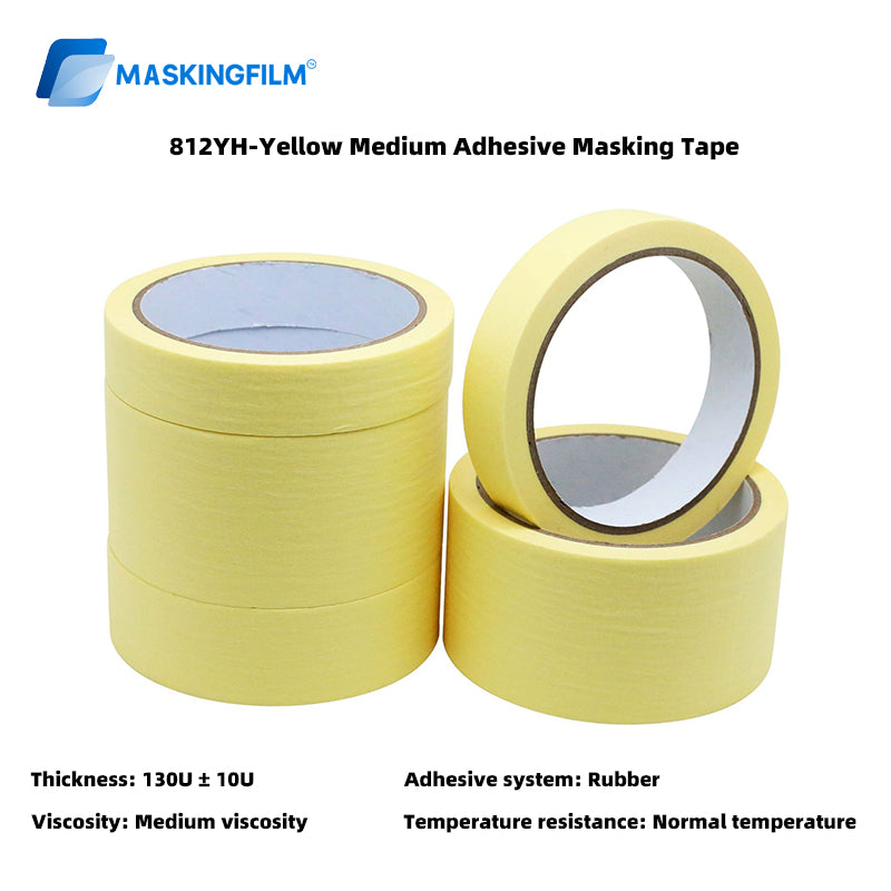 Medium-High Tack Washi Masking Tape - Easy Tear & No-Residue for Perler Bead Art, Home Decoration, Painting and Clean Surface Protection
