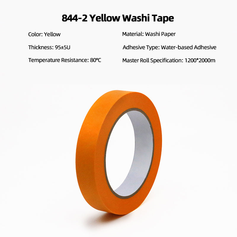 Bestselling High-Temp & UV Resistant Washi Tape - 14-Day No-Residue Colored Masking Paper for Reliable Protection & Clean Removal