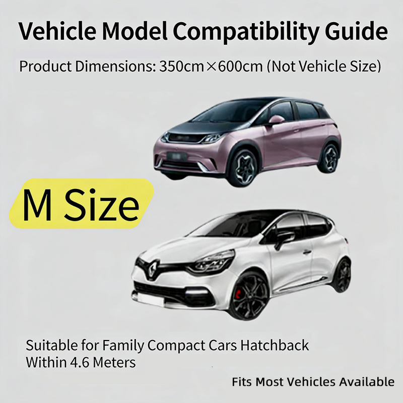 Disposable Car Cover - Universal Sun Rain & Dust Protection, Transparent Thin Full-Cover Auto Body Shield for SUV and Sedan ﻿ ﻿