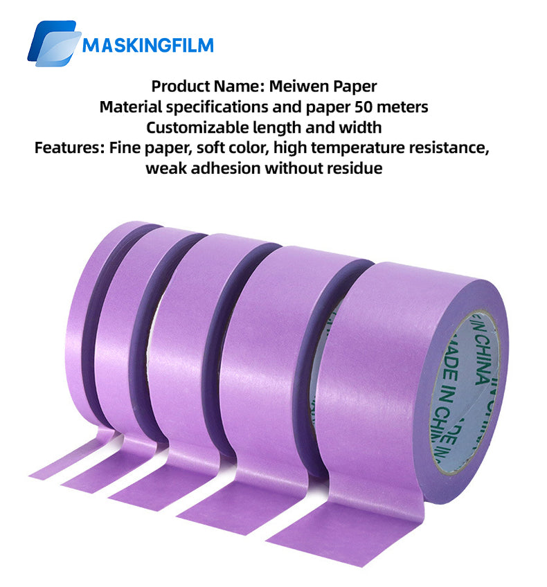 Wholesale strong adhesive and paper tape spray paint masking tape paper beauty seam color separation and paper beauty pattern paper high adhesive tape