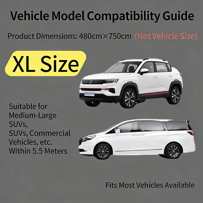 Disposable Car Cover - Universal Sun Rain & Dust Protection, Transparent Thin Full-Cover Auto Body Shield for SUV and Sedan ﻿ ﻿