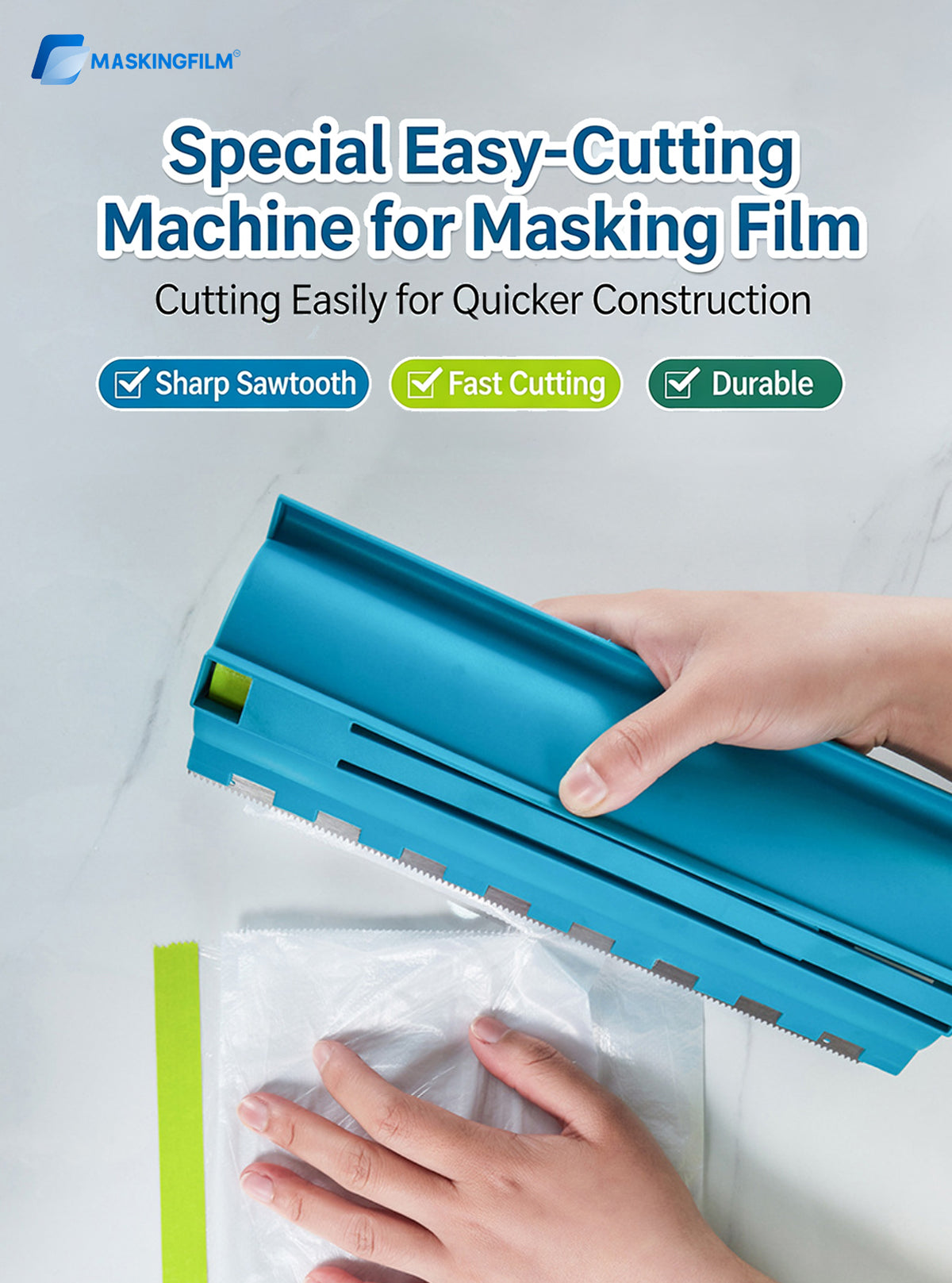 Wholesale Masking Film Cutter - Effortless Roll Cutter for Protective Films, The Ultimate Tool for Painting and Construction in Stock Wholesale