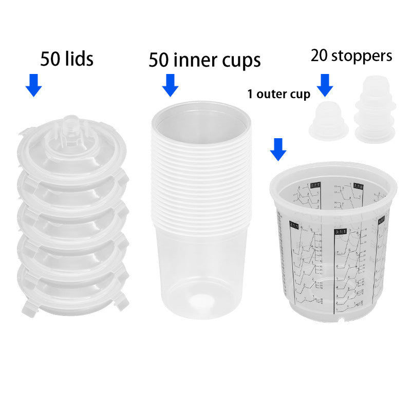 600ml disposable plastic wash free paint sprayer