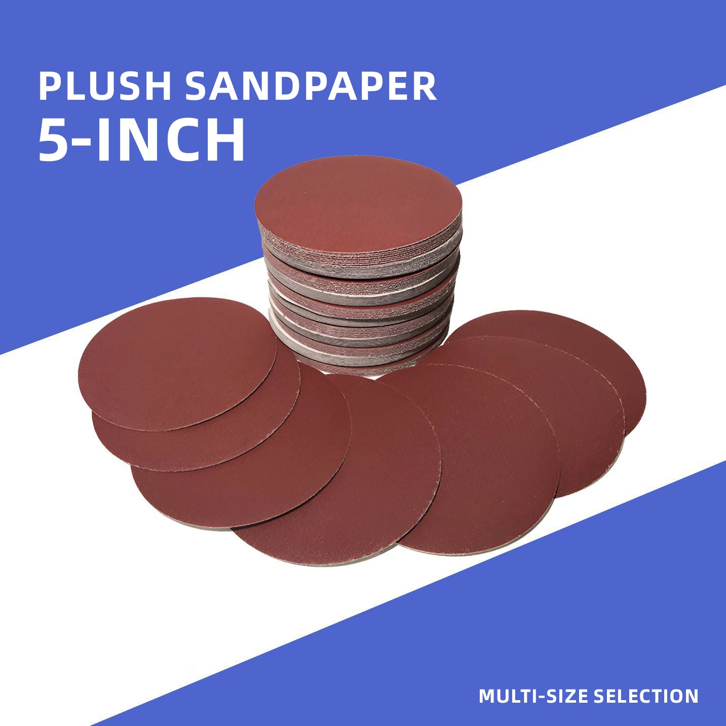 5-inch plush sandpaper Strong polishing and grinding cutting force, easy to use, and convenient to operate